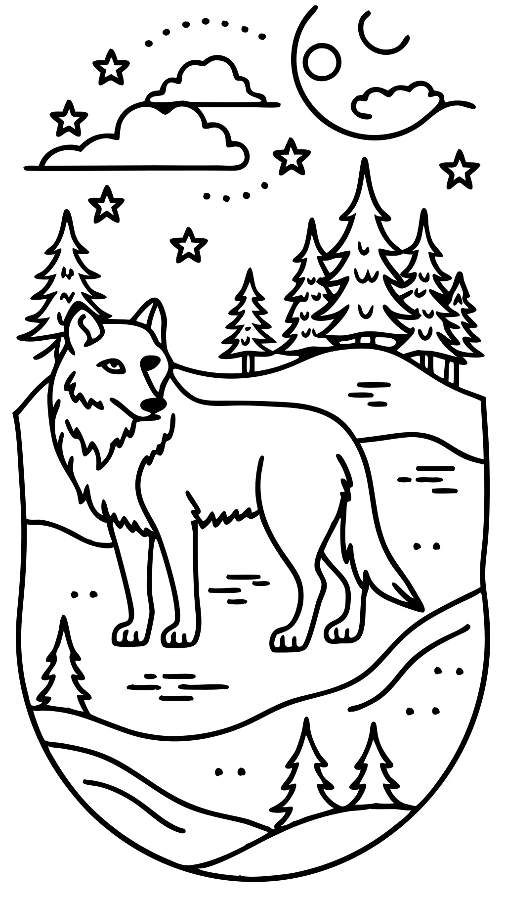 free coloring pages wolves